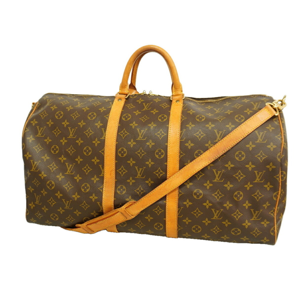 Louis Vuitton Bags - Boston Monogram Keepall Bandoulière 55 M41414 Brown Men'...